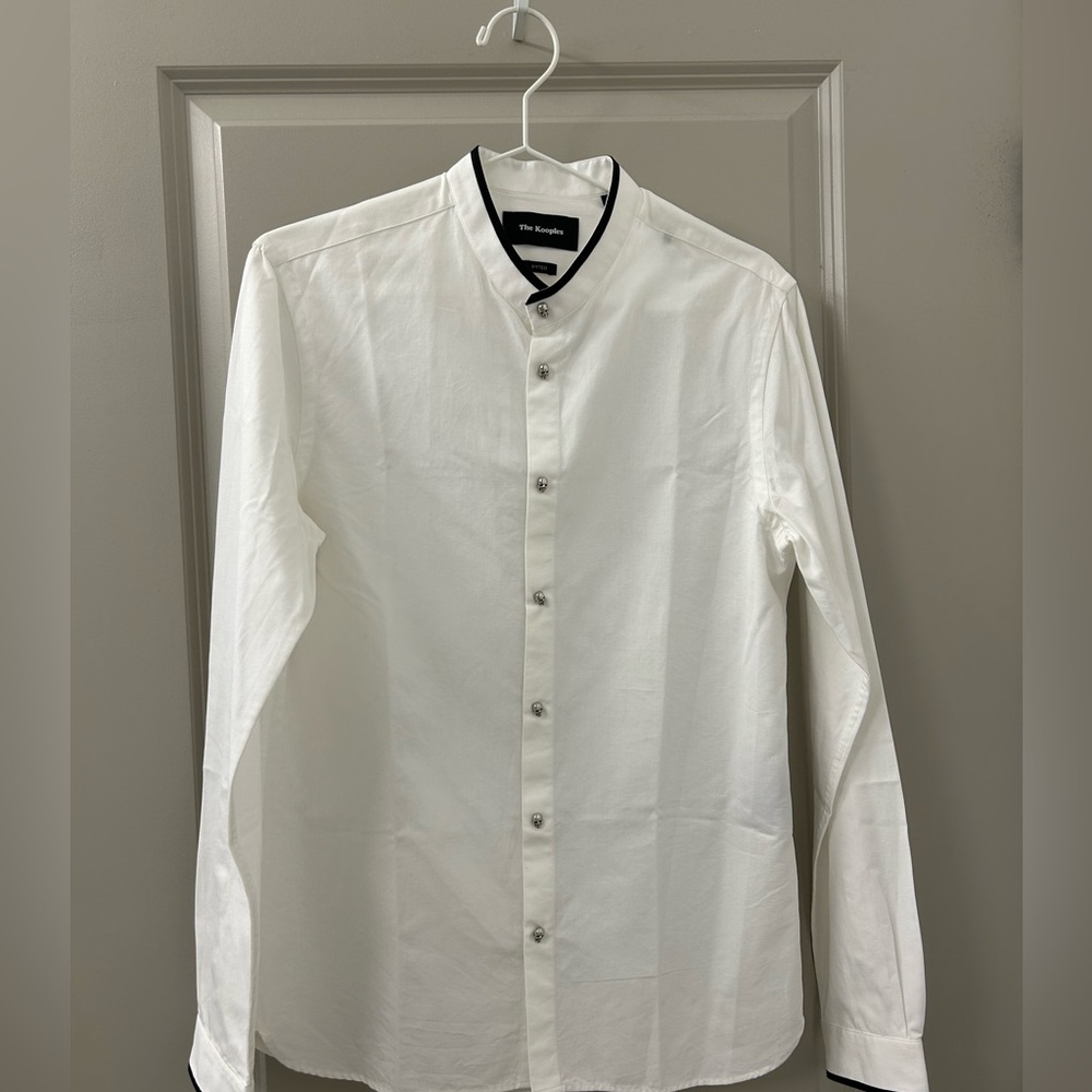 The Kooples Men’s Button Up Skull Shirt